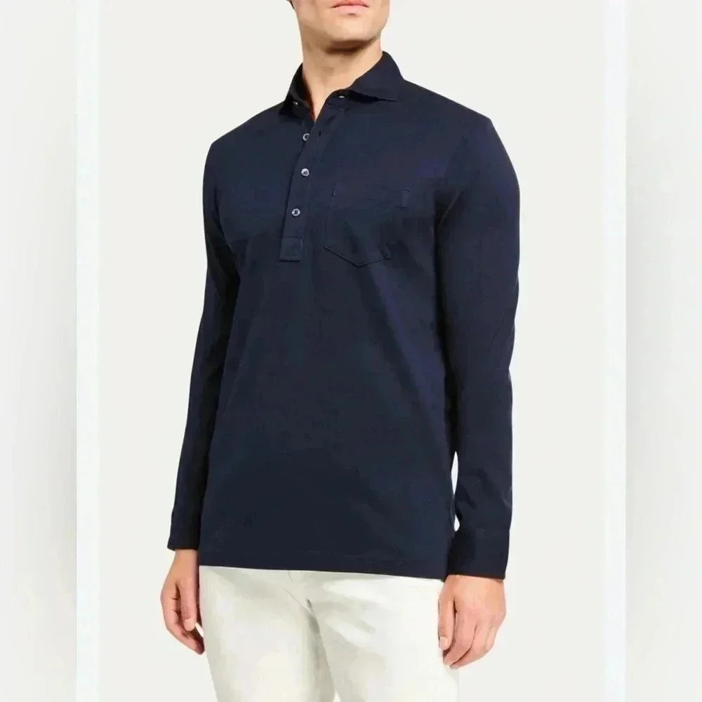 POLO Ralph Lauren Long Sleeve Shirt with Button Sleeves Mens Size L